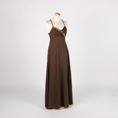 Langes Kleid Baumwolle - Italien Gr. 44