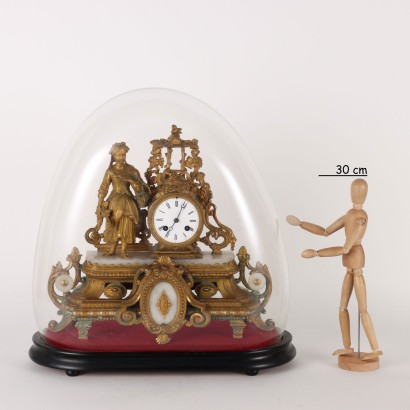 Horloge Parisien Albâtre - France XIX Siècle
