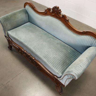 antigüedades, sofas, sofas antiguos, sofas antiguos, sofas italianos antiguos, sofa antiguo, sofa neoclasico, sofa siglo XIX, sofa barco Umbertino