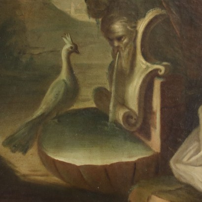 Love and Psyche Oil on Canvas - Italy XVIII-XIX Century