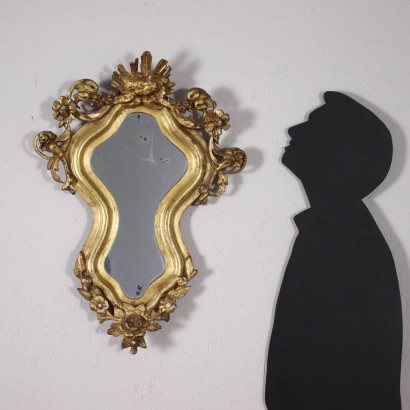 Miroir Éclectique Verre - Italie XIX Siècle