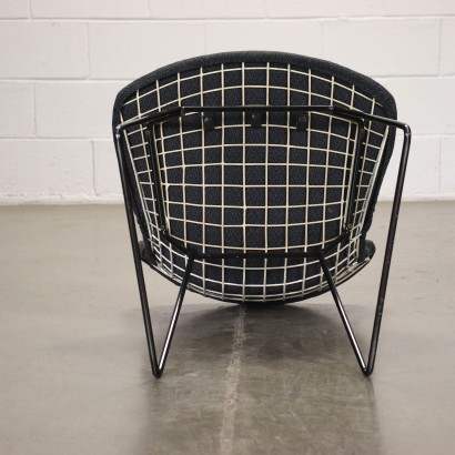 Couple of Chairs H. Bertoia Style Metal Italy 1960s-1970s