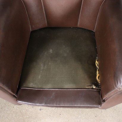 Pair of Armchairs Fake Leather Italy 1940s-1950s
