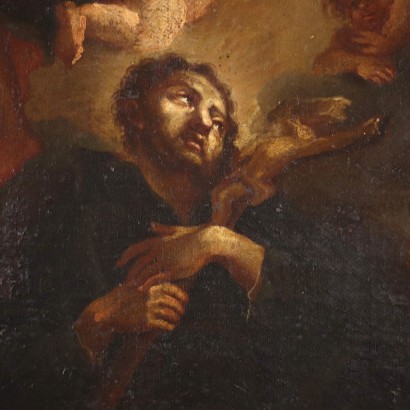 La Mort de St. François Xavier Huile sur Toile Italie XVII Siècle