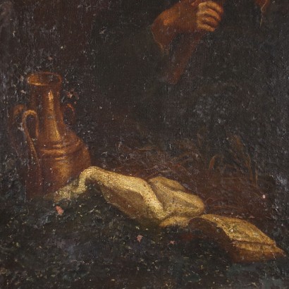 La Mort de St. François Xavier Huile sur Toile Italie XVII Siècle
