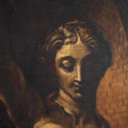 Pair of Mythological Subjects Oil on Canvas Italy XVII-XVIII Century