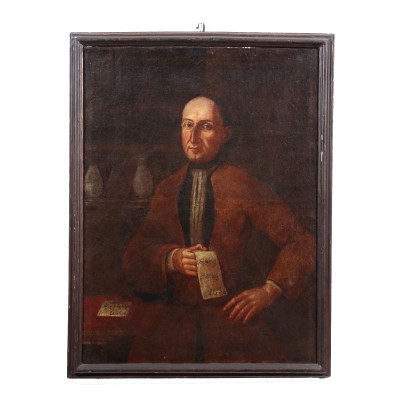 Male Portrait Oil on Canvas Spain XVII-XVIII Century
