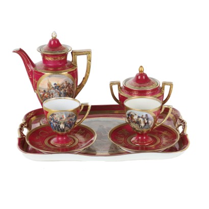 Capodimonte Empire Style Tea Set Porcelain Italy XX Century