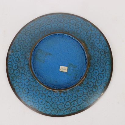 Cloisonnè Plate Copper Japan XIX-XX Century
