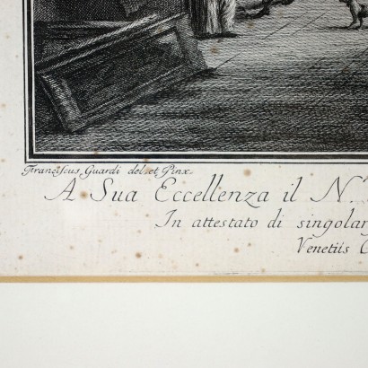 Gravure de Filippo Ricci Italie 1780