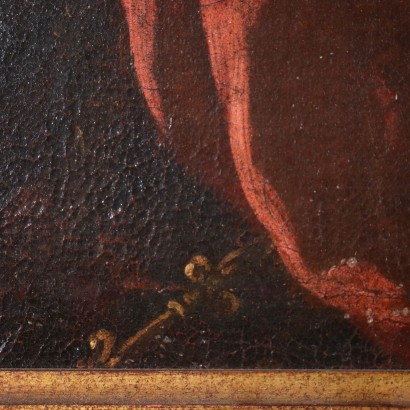 Historische Figur Öl auf Leinwand Italien XVII Jhd