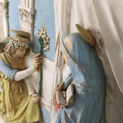 Annunciazione in Terracotta Dipinta