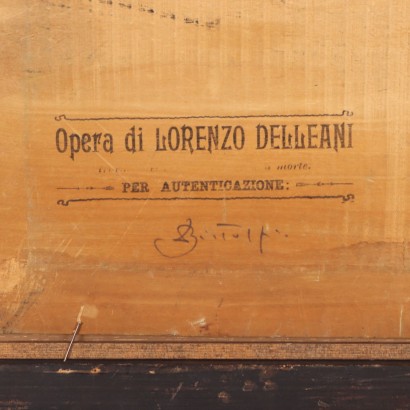 Lorenzo Dellani Huile sur Table Italie 1893