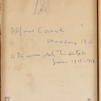 Alfonso Corradi Öl auf Karton Italien 1916