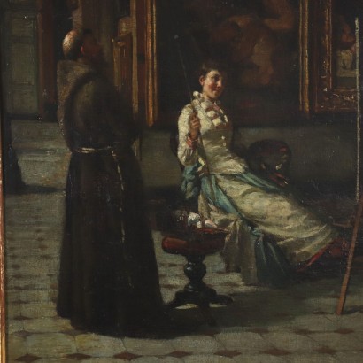 G. Sommati di Mombello Oil on Canvas Italy 1887