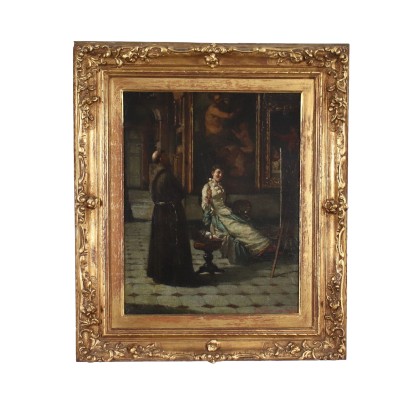 G. Sommati di Mombello Oil on Canvas Italy 1887