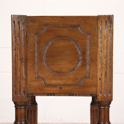Neoclassical Bedside Table Walnut Italy XVIII Century