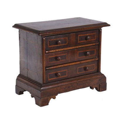 Die-Cast Chest of Drawers Wood Italy XX Century