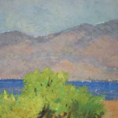 Painting by Carlo Domenici, Painting by Carlo Domenici, Cavallino Bianco