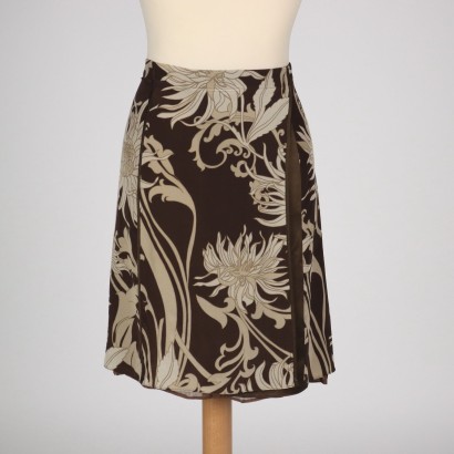 Sportmax Skirt Silk Size 14 Italy