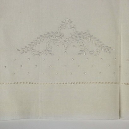 Double Sheet With 2 Pillowcases Flax Italy XX Century