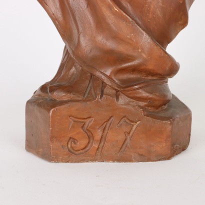 Skulptur Heiliges Subjekt Terrakotta Italien XX Jhd