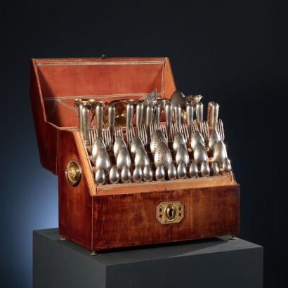 Cutlery Service with Box Italy 19th Century