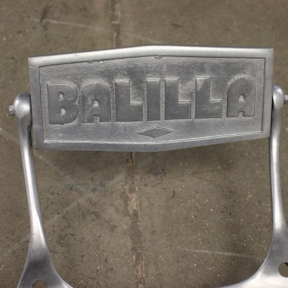 Fauteuil de Barbier Aluminium Italie Années 1960