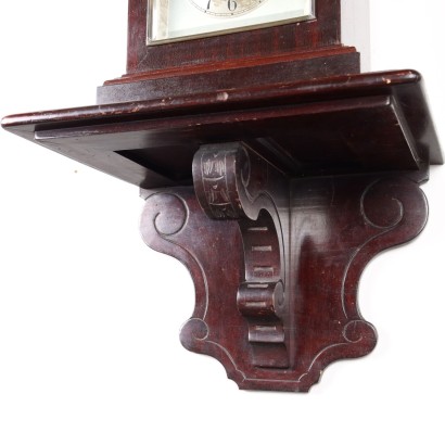 antiquariato, orologio, antiquariato orologio, orologio antico, orologio antico italiano, orologio di antiquariato, orologio neoclassico, orologio del 800, orologio a pendolo, orologio da parete,Orologio Junghans con Mensola