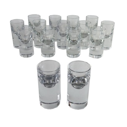 Group of 15 Baccarat Glasses Crystal France 1970s