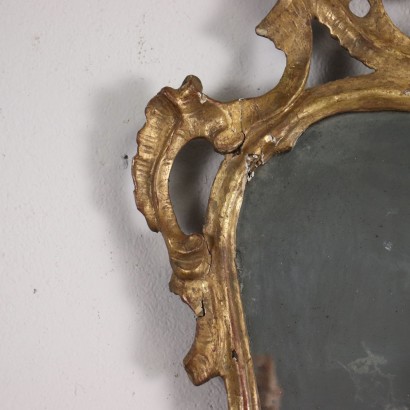 Baroque Mirror Wood Italy XVIII Century