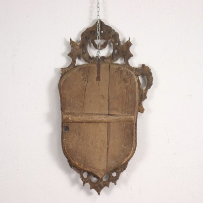 Miroir Baroque Bois Italie XVIII Siècle