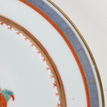 Groupe de 6 Plaques Porcelaine Chine XIX-XX Siècle