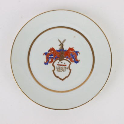 Groupe de 6 Plaques Porcelaine Chine XIX-XX Siècle