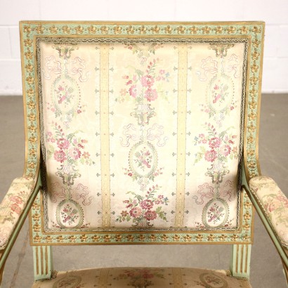 Paar Sessel und Stühle im Neoklassizistischen Stil Italien XX Jhd