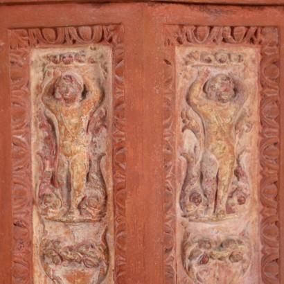 Neo-Renaissance Column Terracotta Italy XIX Century