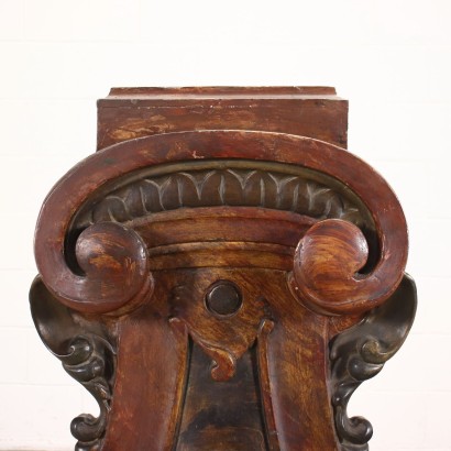 Neo-Baroque Vase Holder Wood Italy XIX Century