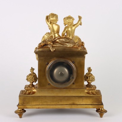 Napoleon III Asselin Clock Triptych Bronze France XIX Century
