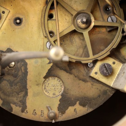 Antik, Uhr, antike Uhr, antike Uhr, antike italienische Uhr, antike Uhr, neoklassizistische Uhr, Uhr aus dem 19. Jahrhundert, Standuhr, Wanduhr, Triptychon Asselin Paris Uhr