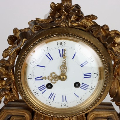 Triptyque d\'Horloge Bronze France XIX Siècle