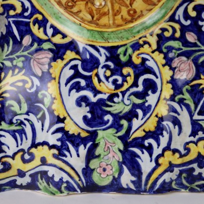 A. Minghetti Büste eines Adligen Keramik Italien XIX Jhd