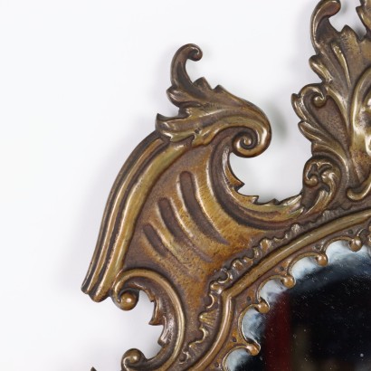 Miroir Éclectique Bronze Italie XIX Siècle
