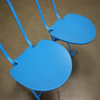 Thema Dafne Chairs Metal Italy 1980s