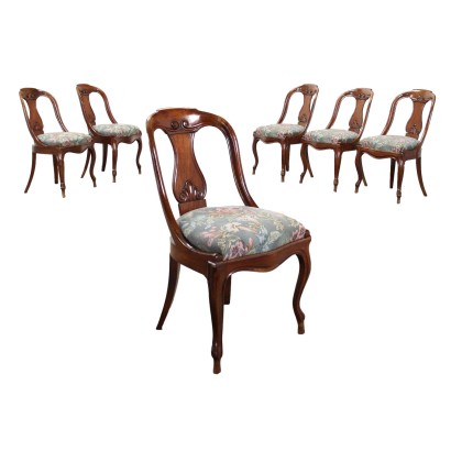 Grupo de seis sillas Louis Philippe