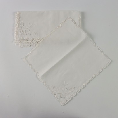Tea Placemat with Six Napkins Flax Italy XX Century