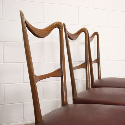 antigüedades modernas, antigüedades de diseño moderno, silla, silla antigua moderna, silla antigua moderna, silla italiana, silla vintage, silla de los años 60, silla de diseño de los años 60, grupo de 6 sillas, sillas de los años 50