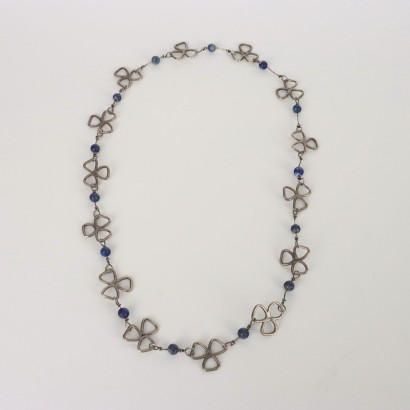Necklace Lapis Lazuli Silver Italy 1970s