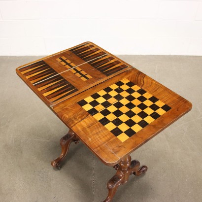 Viktorianischer Spieltisch Mahagoni England XIX Jhd