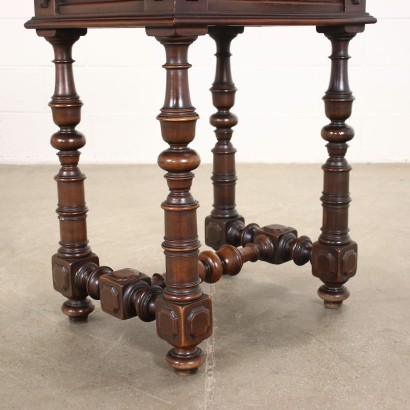 Neo-Baroque Table Walnut Italy XIX Century