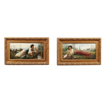 arte, arte italiano, pintura italiana del siglo XIX, Pareja de enamorados